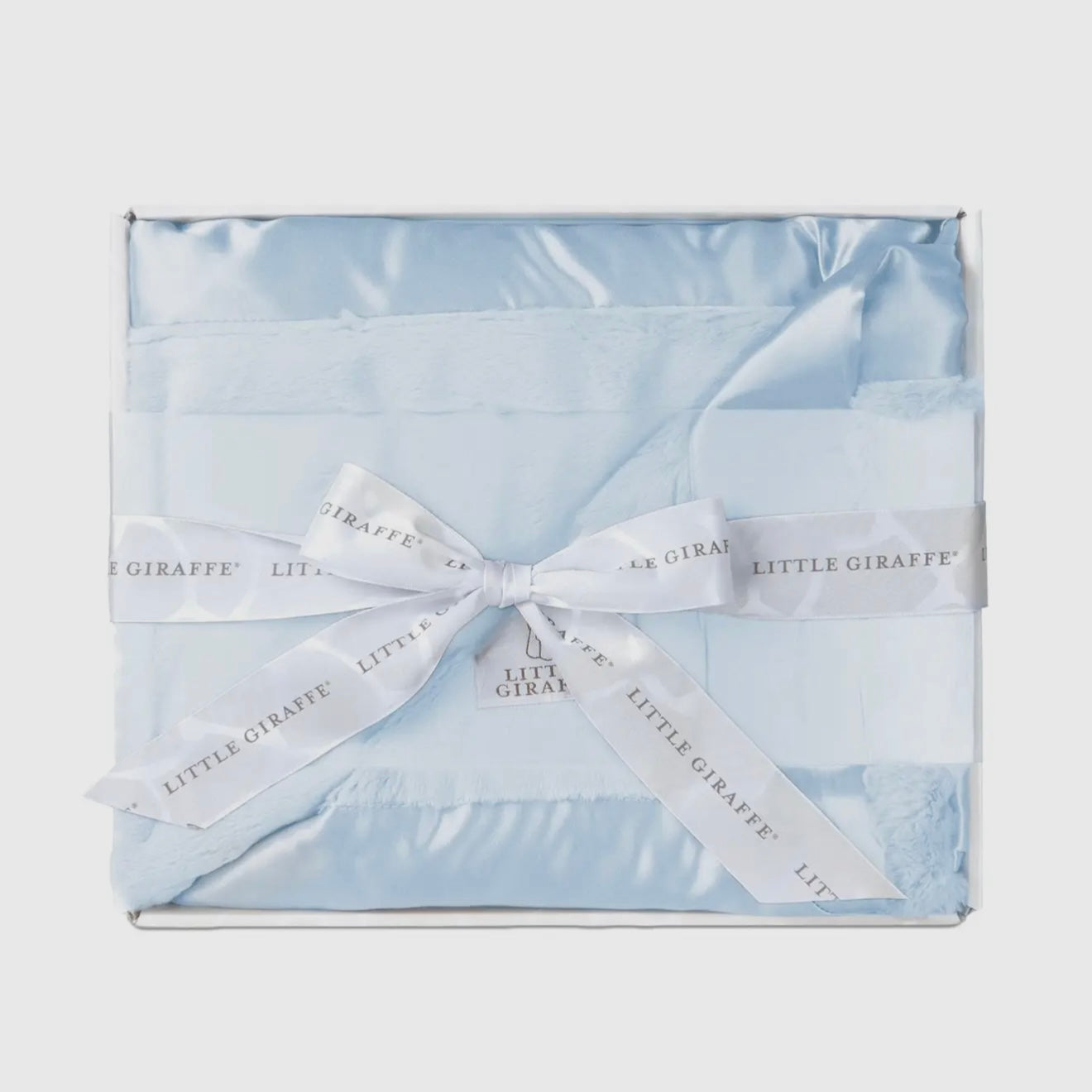 Little Giraffe Luxe Baby Blanket | Blue