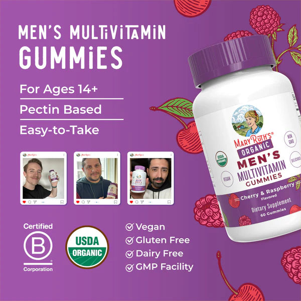 Mary Ruth’s Organic Men’s Multivitamin Gummies