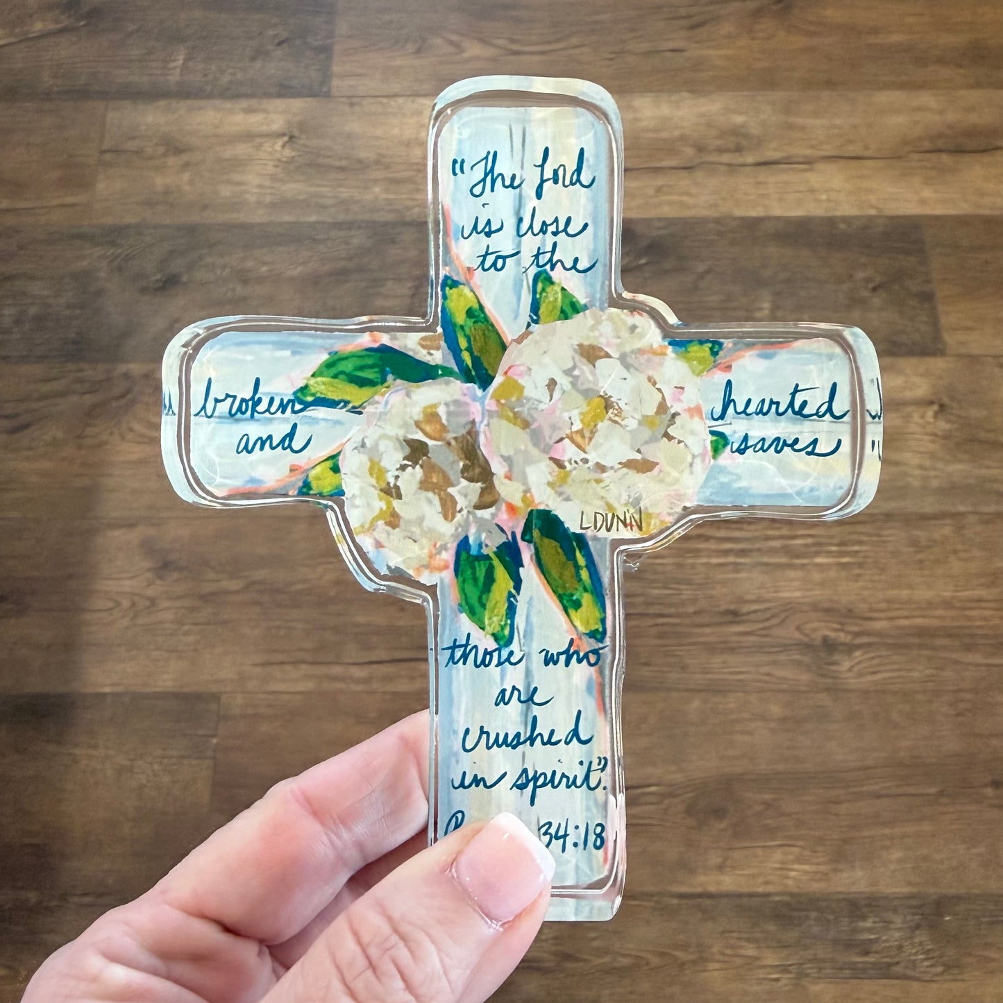 Acrylic Scripture Cross | Comfort