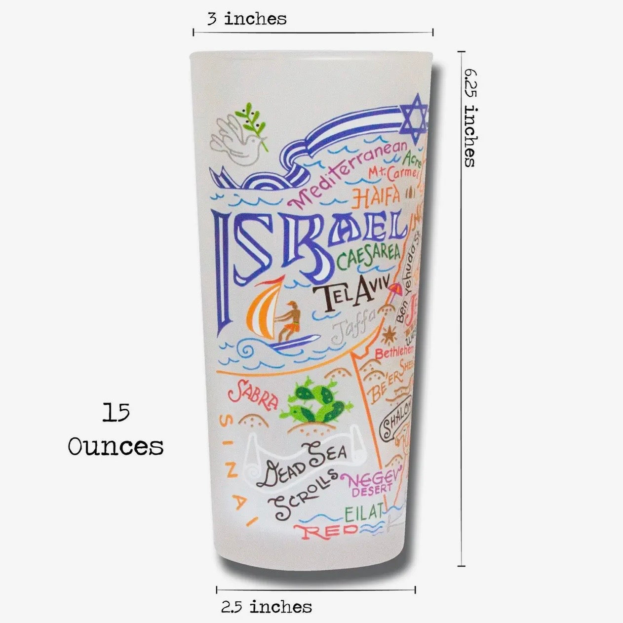 Israel Drinking Glass