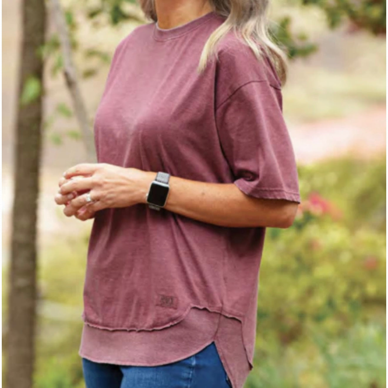 Royce Vintage Poncho Tee | Beach Pink
