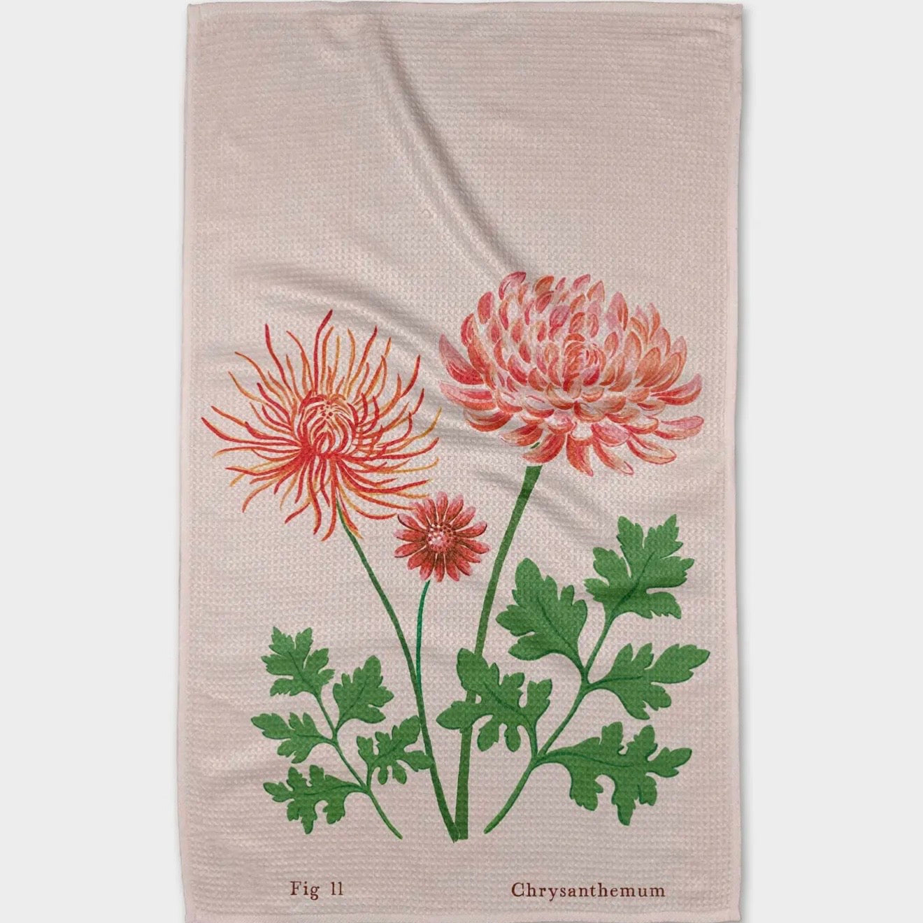 Geometry Dish Towel | November Chrysanthemum