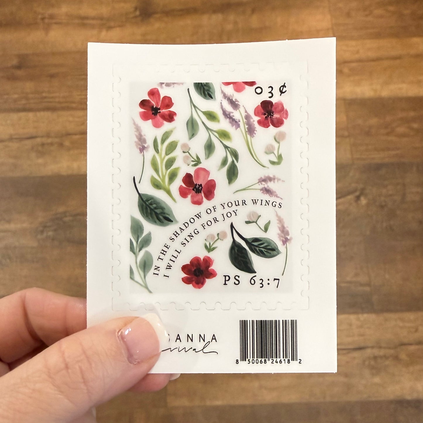 Stamp Sticker | Psalm 63:7