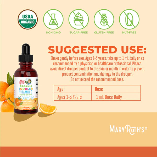 Mary Ruth’s Organic Toddler Vitamin C Liquid Drops