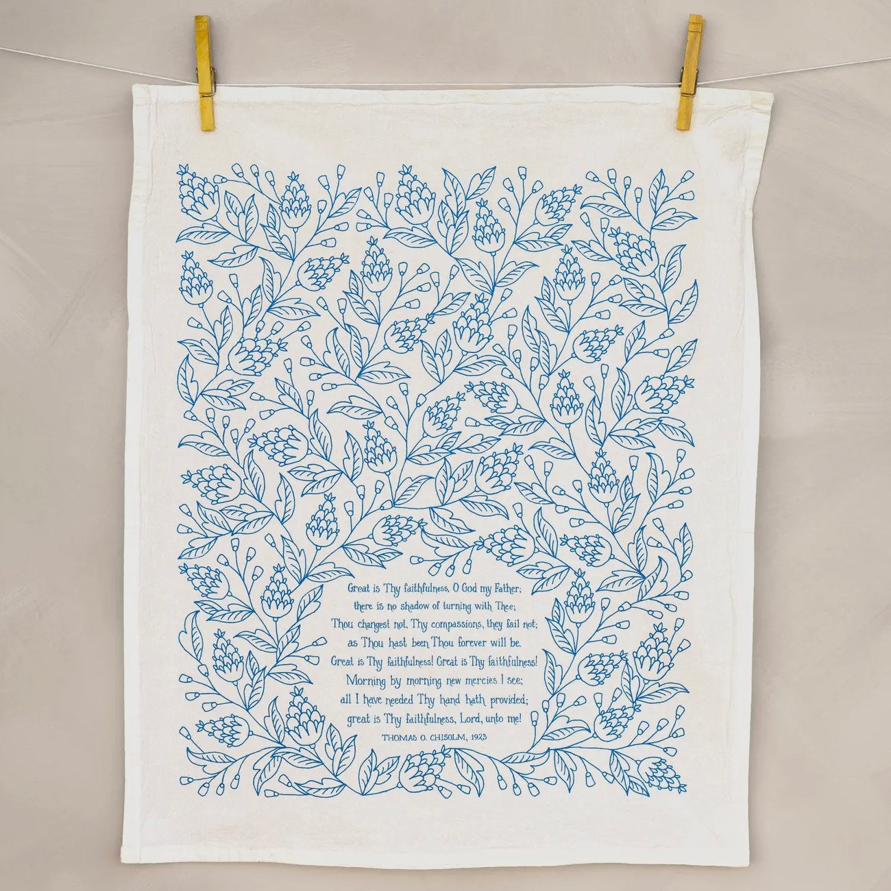 Hymn Tea Towel - Great Is Thy Faithfulness