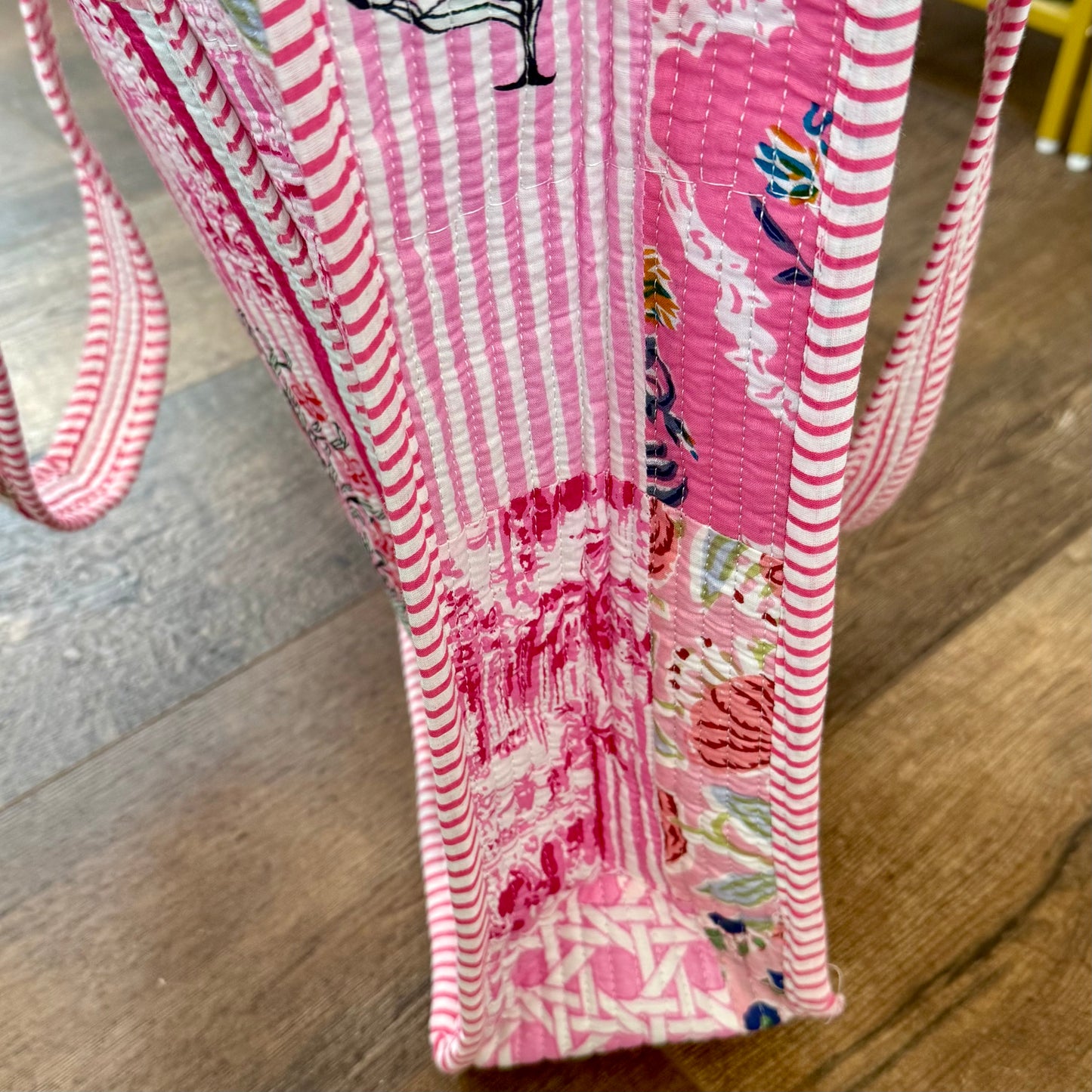 Heart of Grace Pink City Quilted Tote