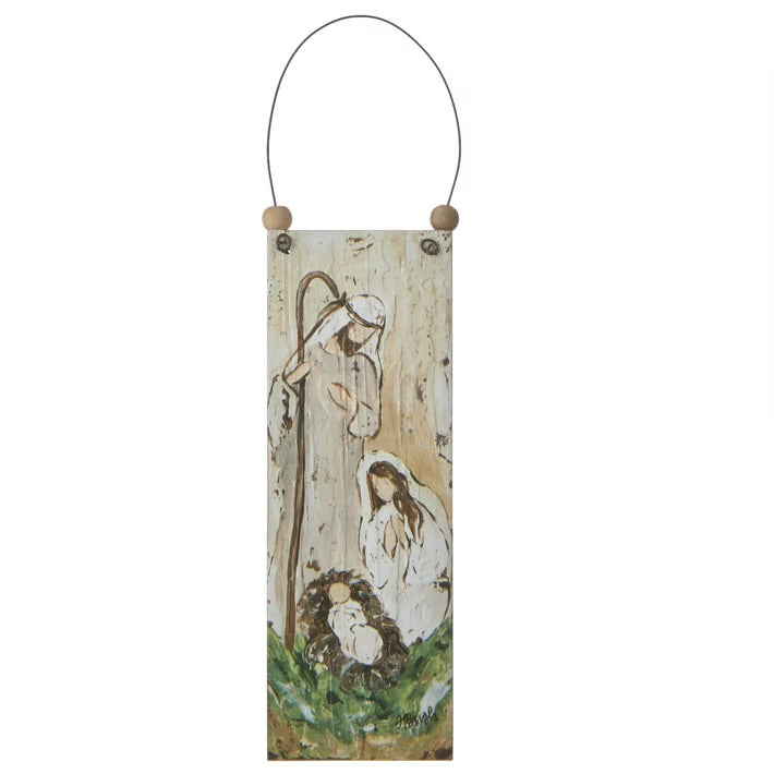 Ornament | Wooden Holy Family