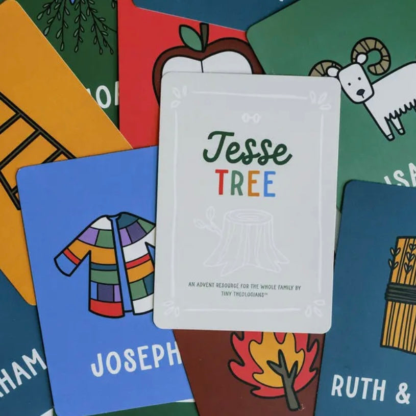 Tiny Theologians | Jesse Tree Ornaments + Cards Set