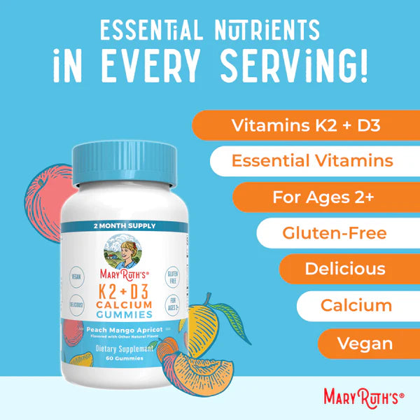 Mary Ruth’s K2 + D3 Calcium Gummies