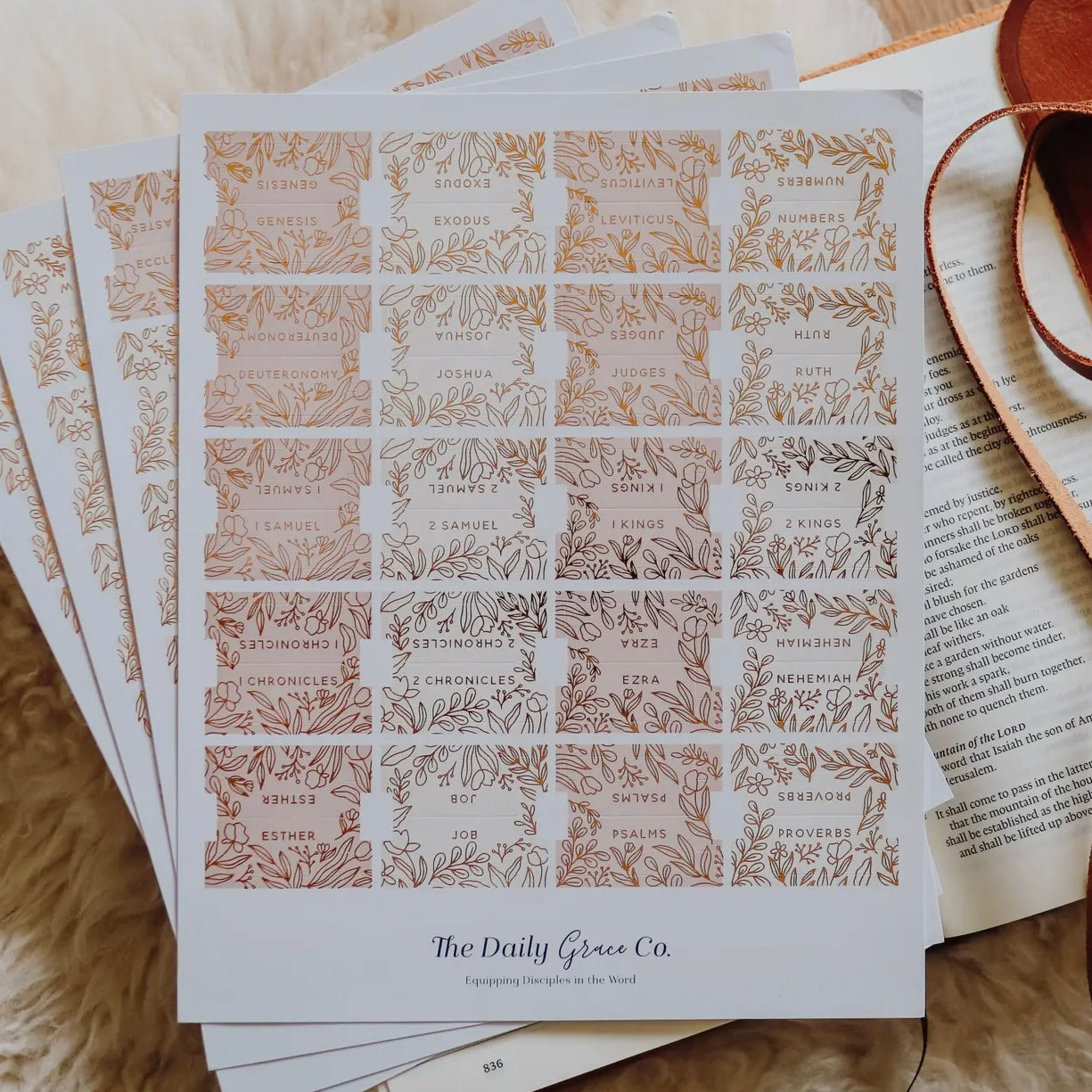 Bible Tabs | Dusty Pink Foil