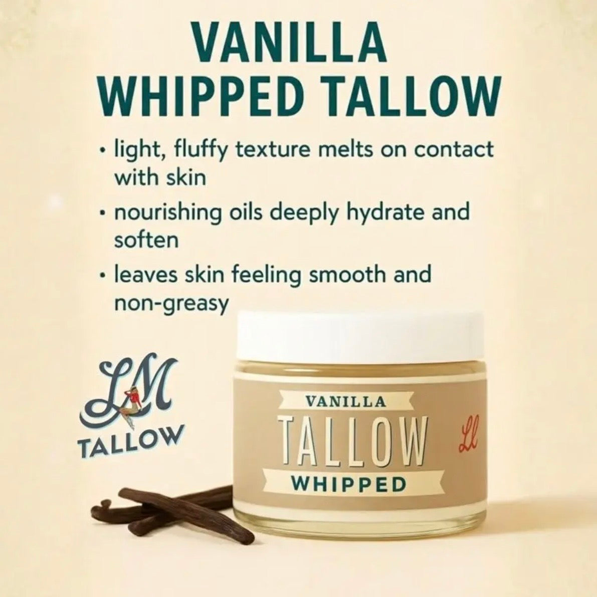 Tallow | Whipped Vanilla Bean 2oz
