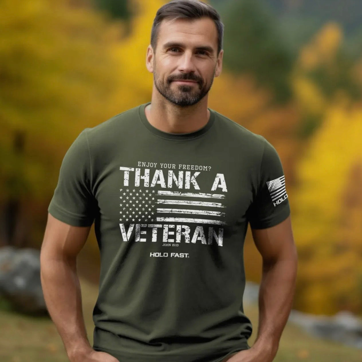 Christian Men’s Tee | Thank A Veteran