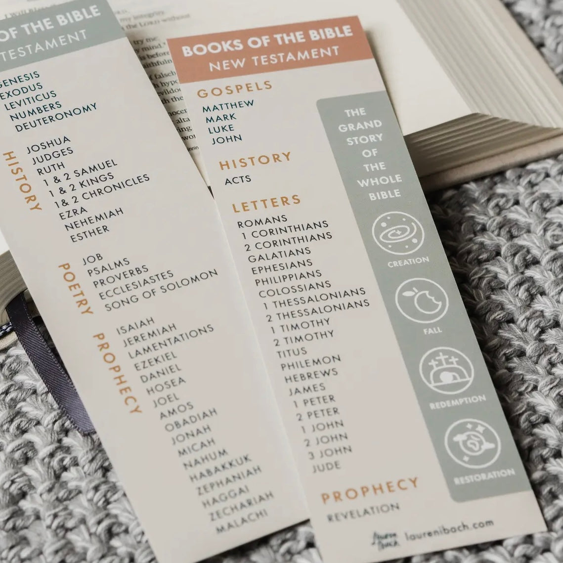 Bookmark - Books of the Bible