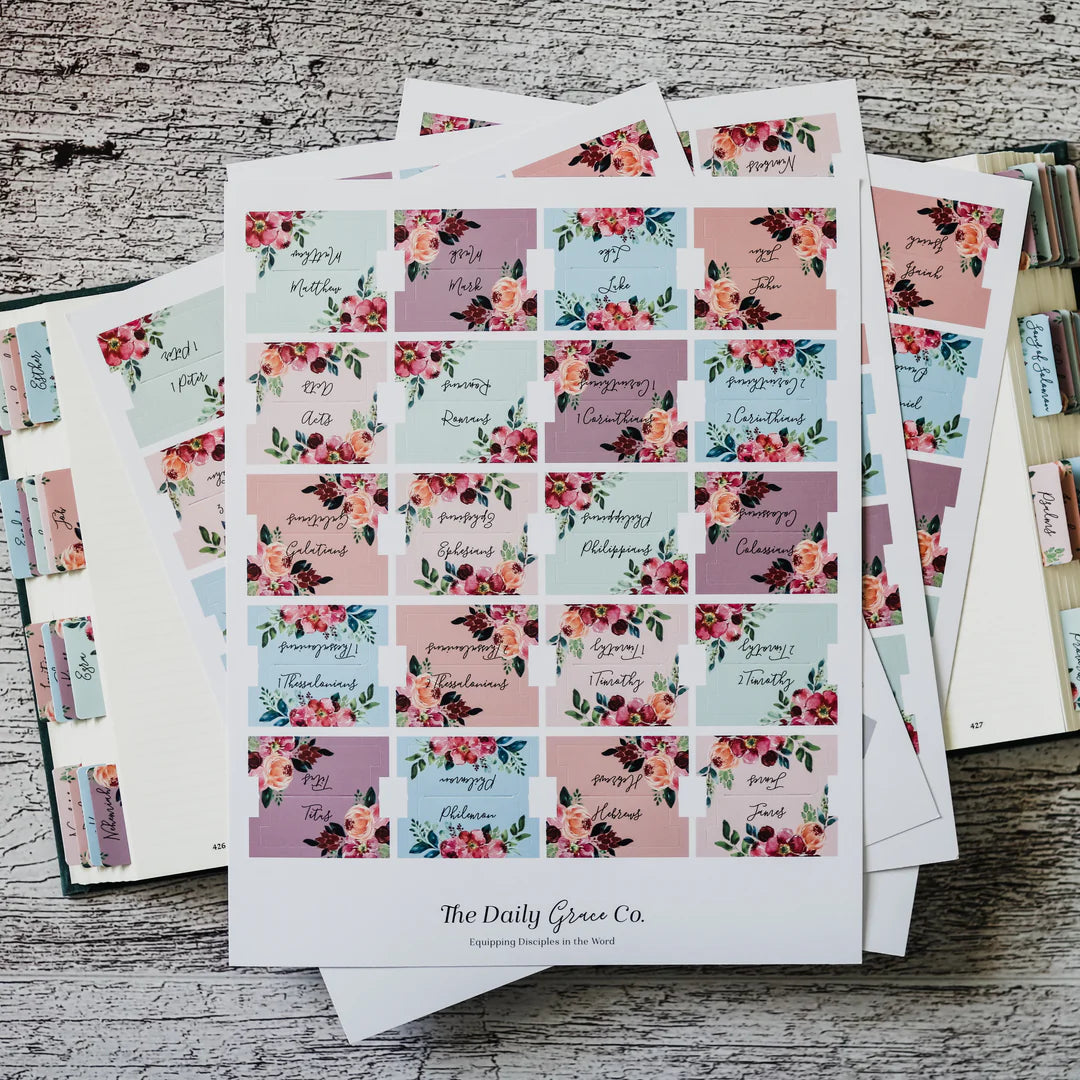 Bible Tabs - Floral