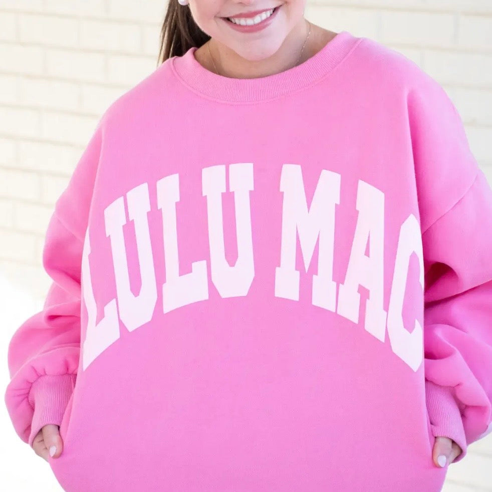 Lulu Mac Sweatshirt | Pink Puff