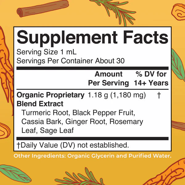Mary Ruth’s Organic Turmeric Gold Herbal Blend Liquid Drops