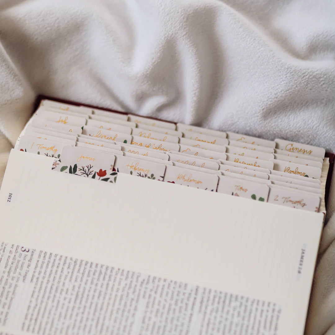 Bible Tabs - Rust Floral