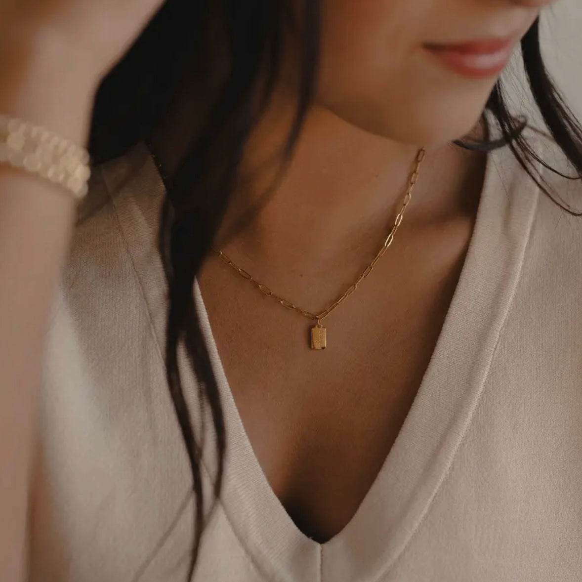 Mini Tag Necklace | All Things New