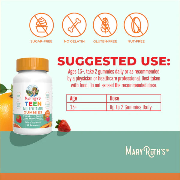 Mary Ruth’s Teen Multivitamin Gummies