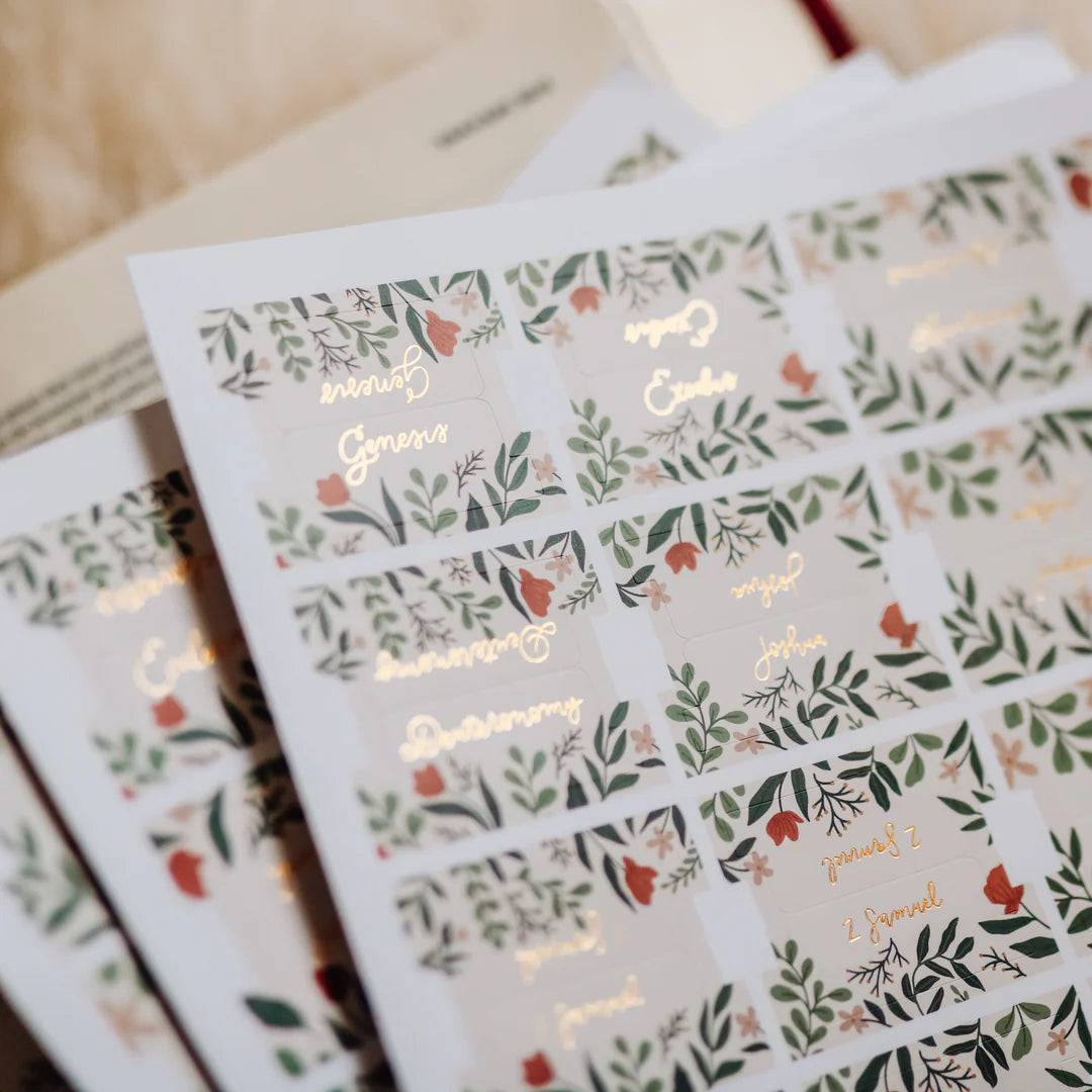 Bible Tabs - Rust Floral