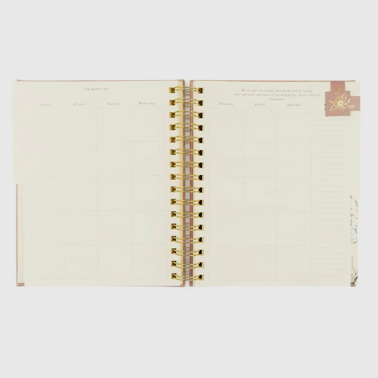 12-Month Undated Planner | Sonora Spiral