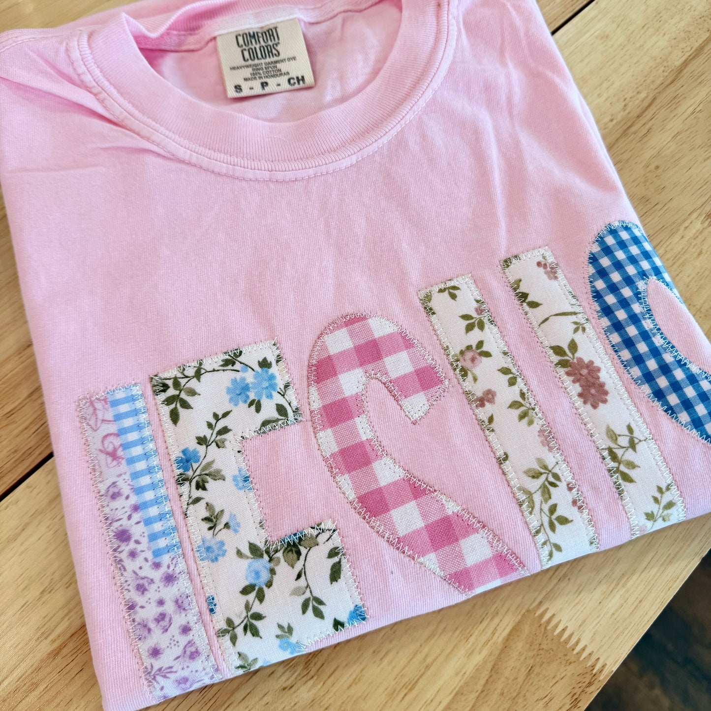 Embroidered Tee | Pink Pastel Jesus