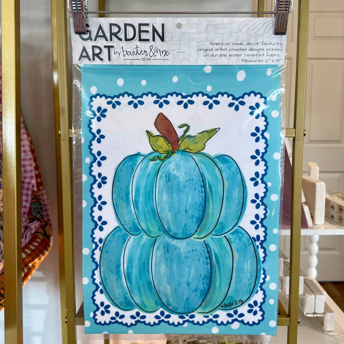 Garden Flag | Granny Doily Pumpkin