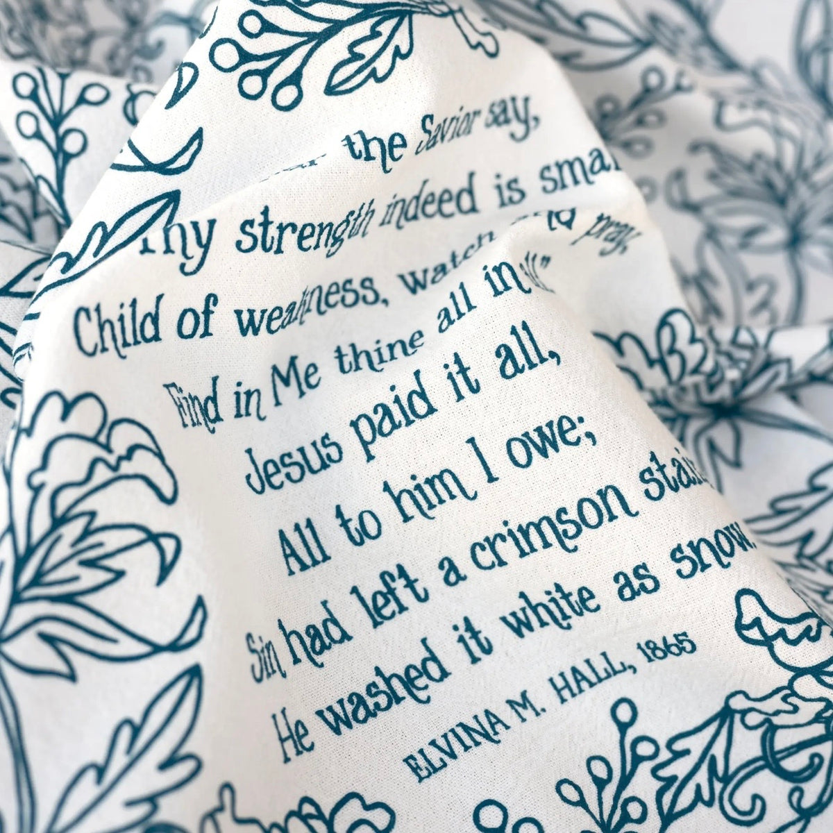Hymn Tea Towel | Jesus Paid It All