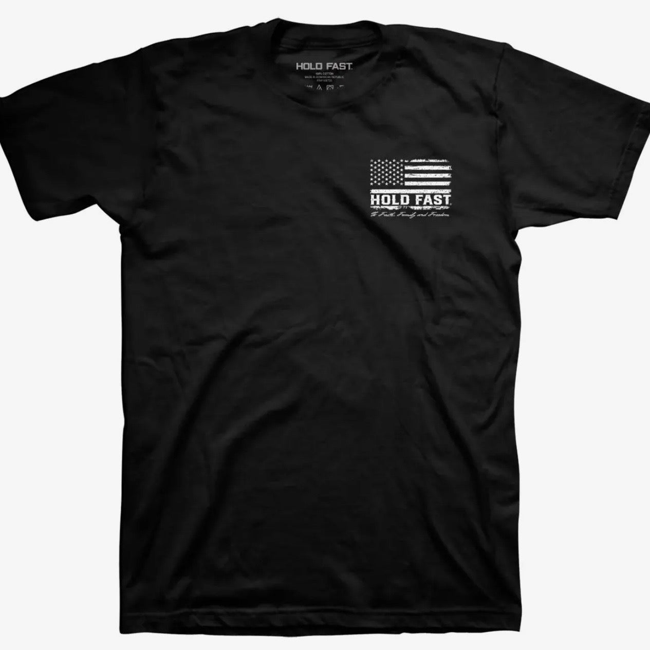 Christian Men’s Tee | Jesus Is King Flag