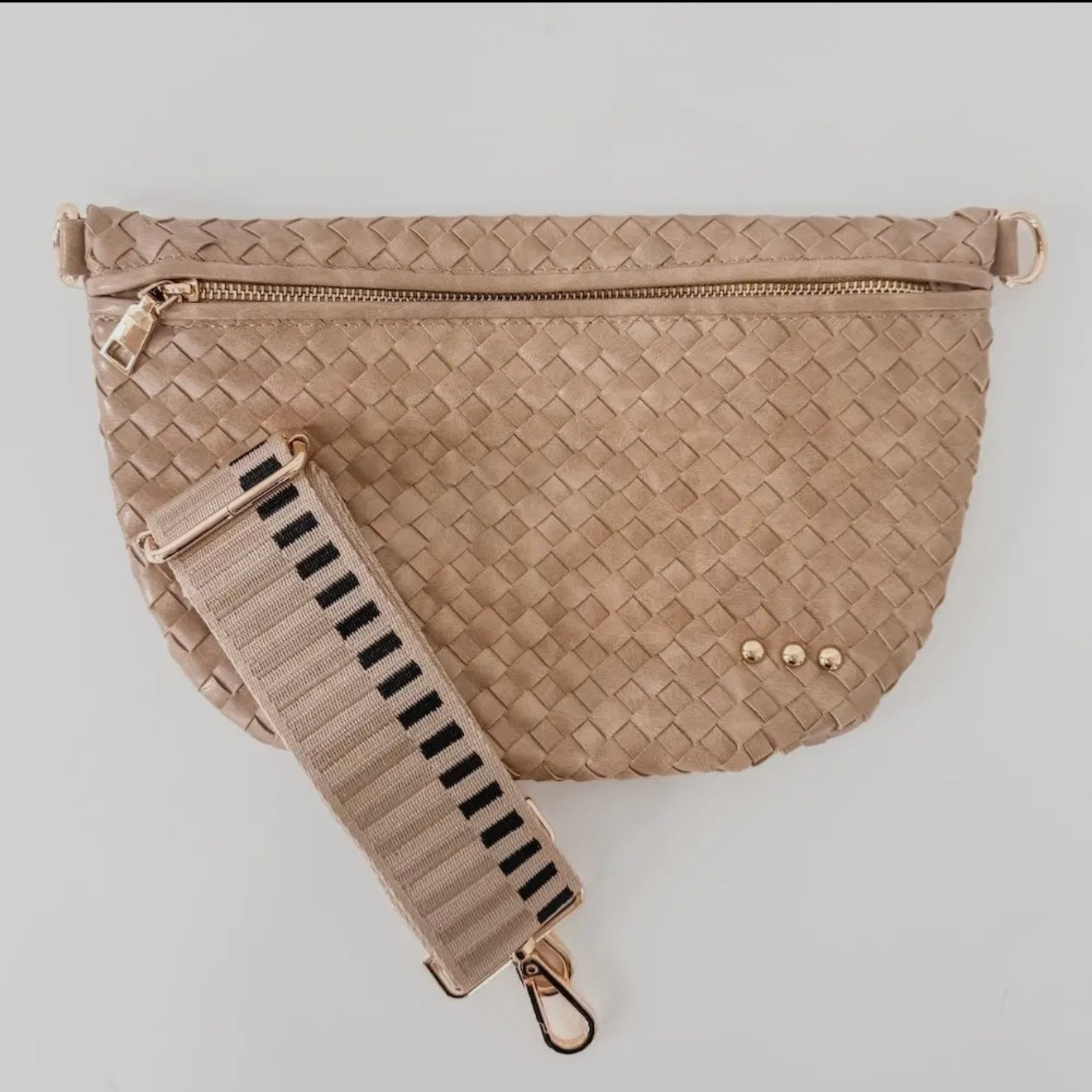 Westlyn Woven Bum Bag | Taupe