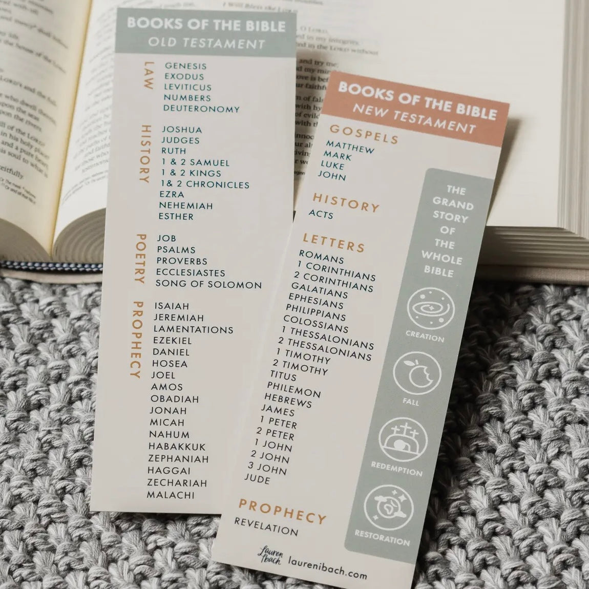 Bookmark - Books of the Bible