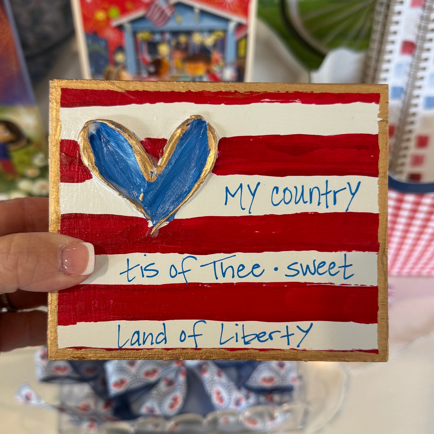Textured Block | Sweet Land of Liberty
