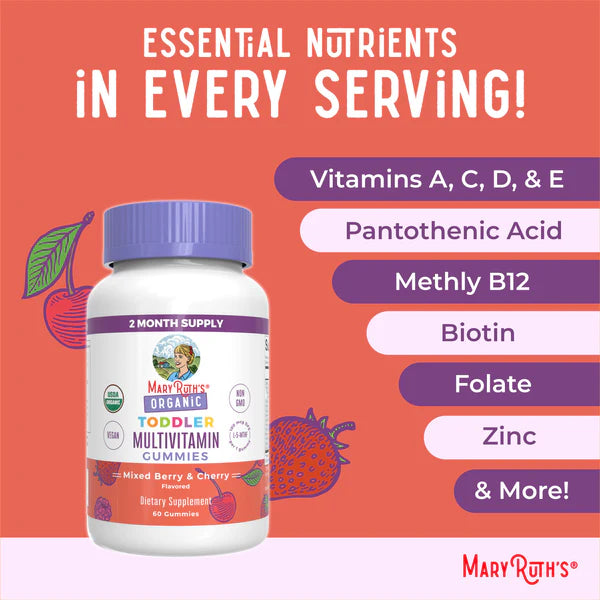 Mary Ruth’s Organic Toddler Multivitamin Gummies