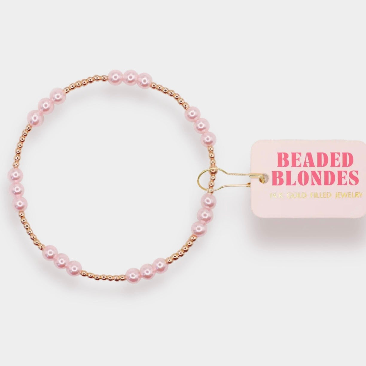 Beaded Blondes | Ily (I Love You) Pink Pearl