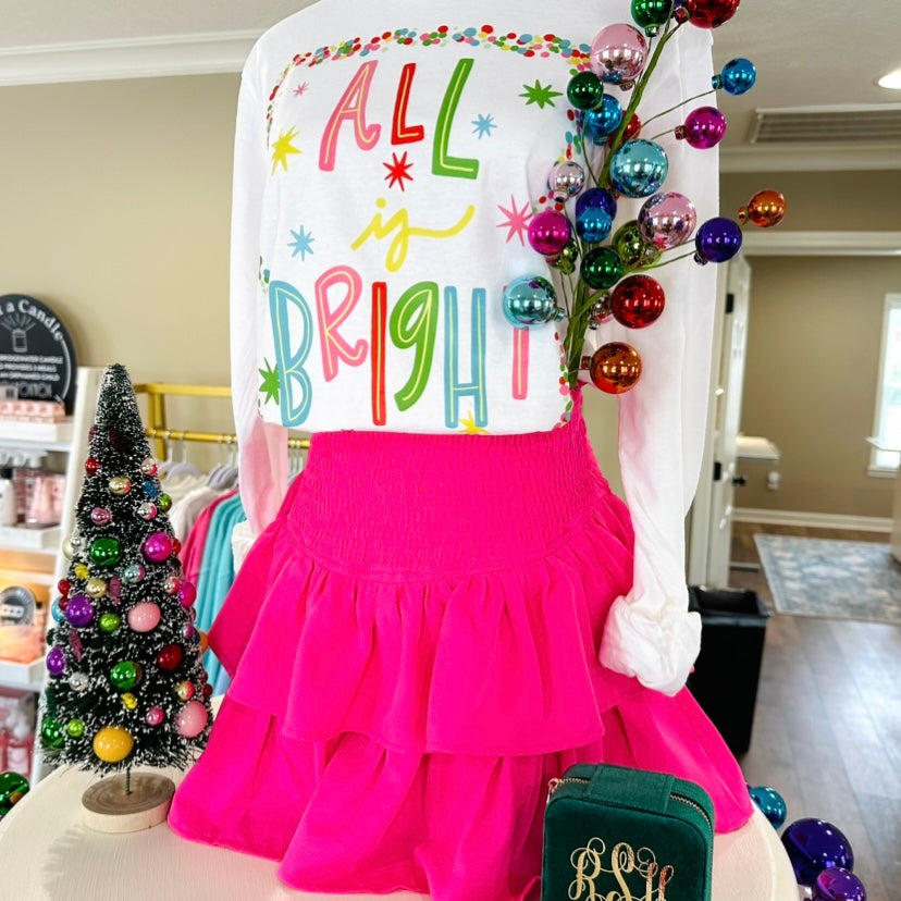 All Is Bright Christmas Tee