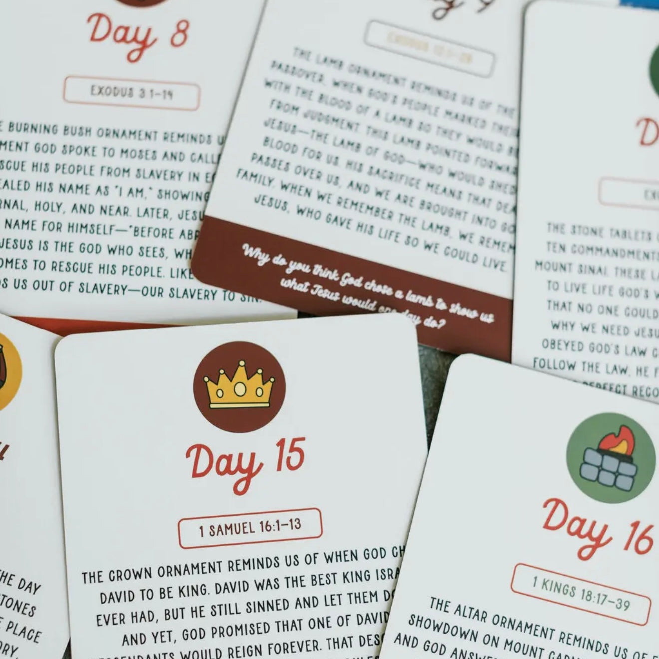 Tiny Theologians | Jesse Tree Ornaments + Cards Set