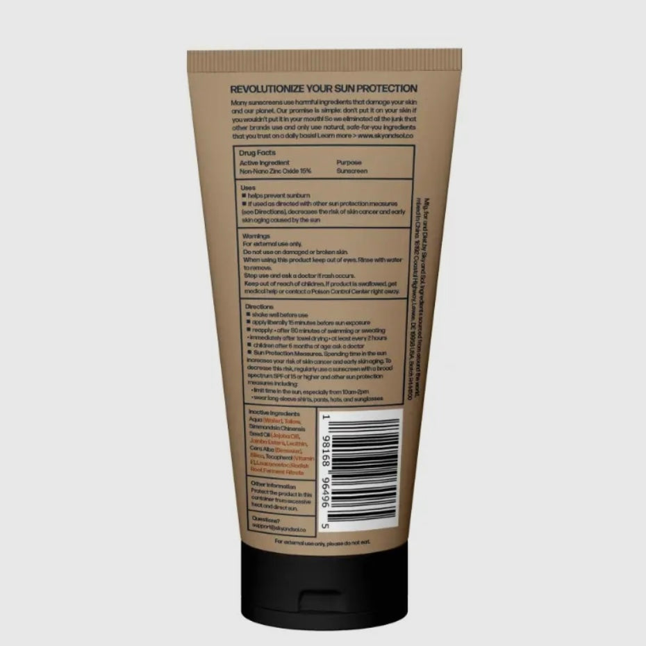 Sky and Sol Face and Body Tallow Sunscreen | SPF 30