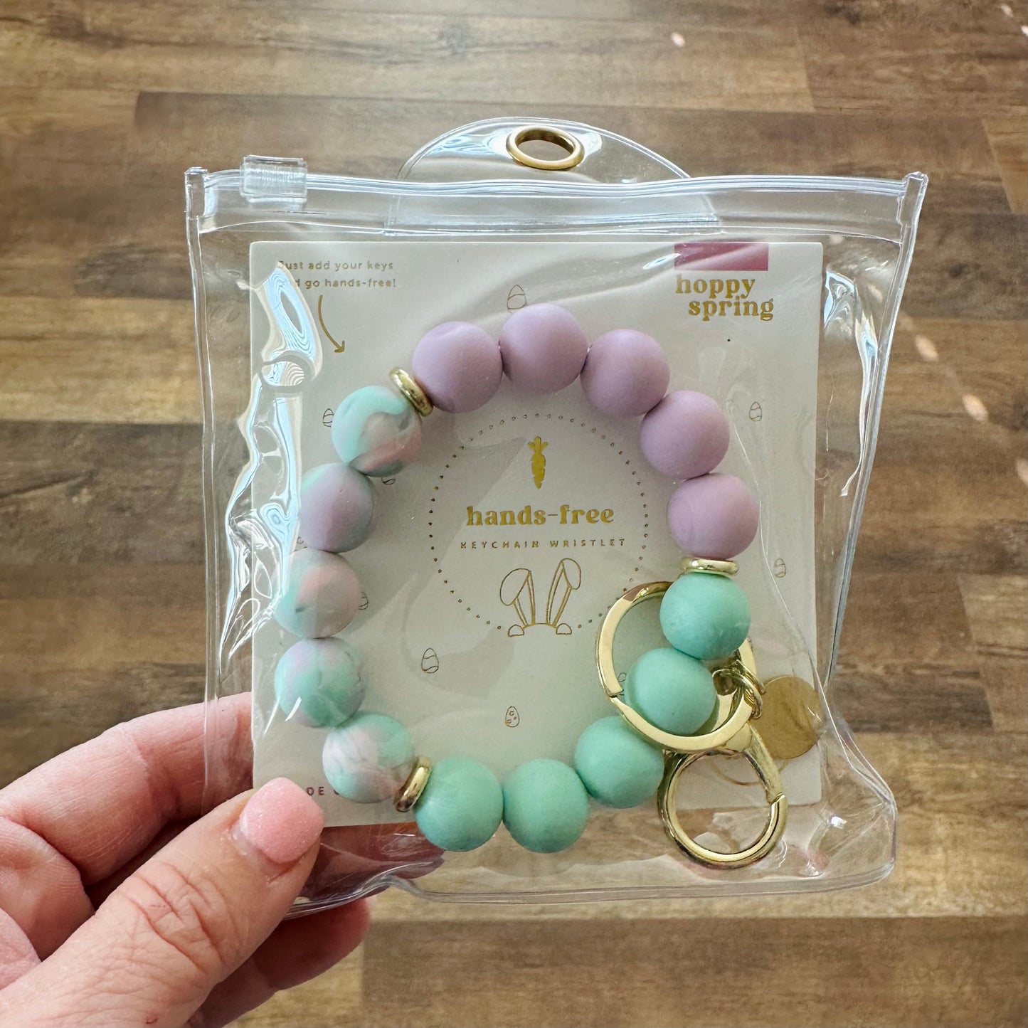 Keychain Wristlet - Hoppy Spring