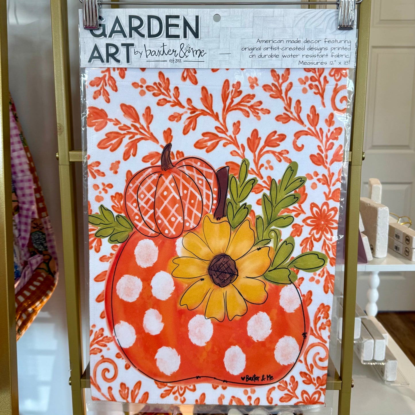 Garden Flag | Orange Pumpkin