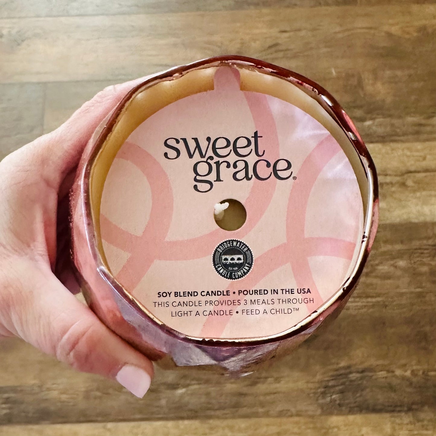Sweet Grace Pink Candle