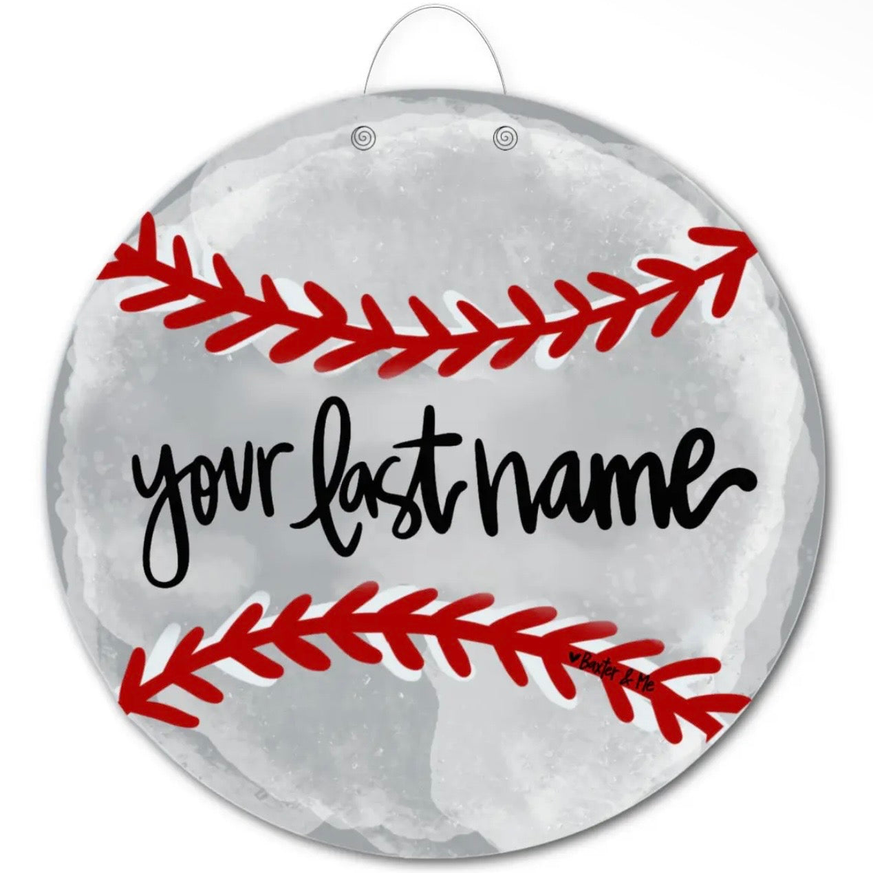 Personalized Door Hanger | Baseball