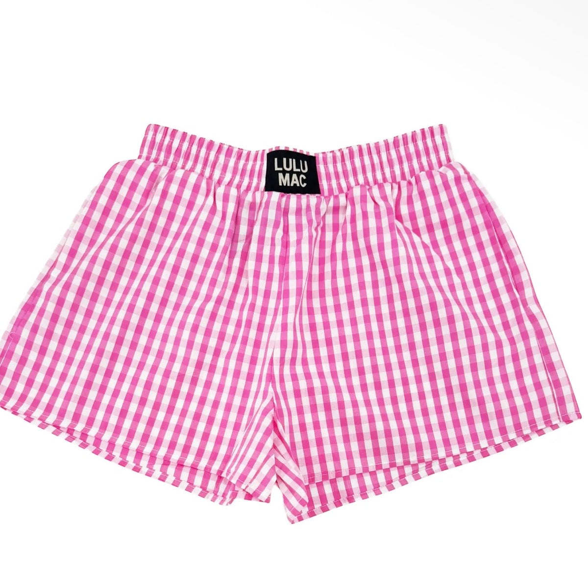 Lulu Mac Boxers | Bubblegum Pink Gingham