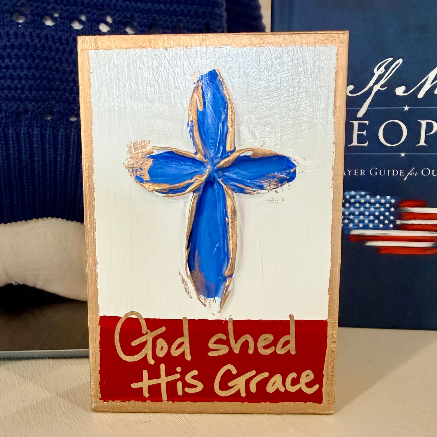 Textured Block | God Shed His Grace
