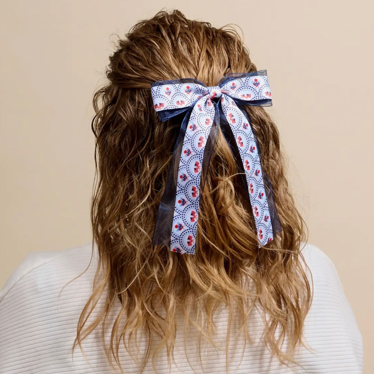 Layered Hair Bow | All-American Darling