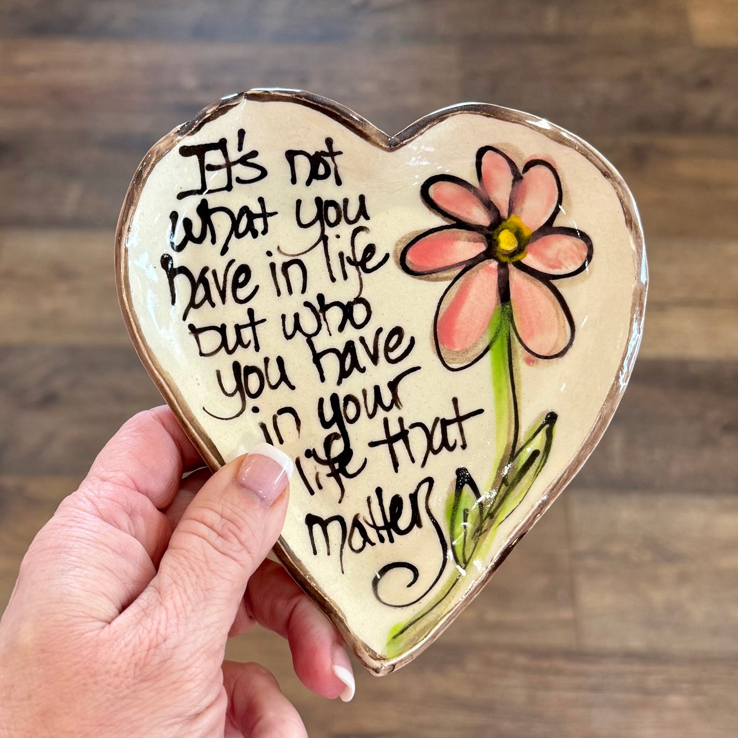 Ceramic Heart Plate | Not What But Who