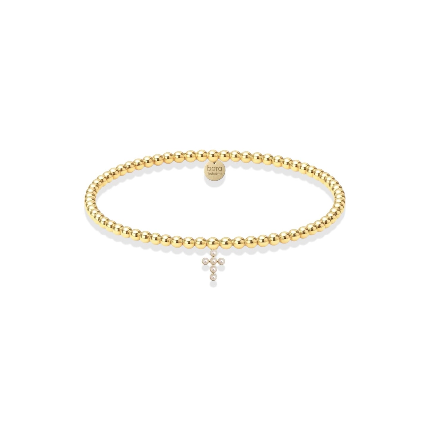 Beaded Rachel Cross Bracelet