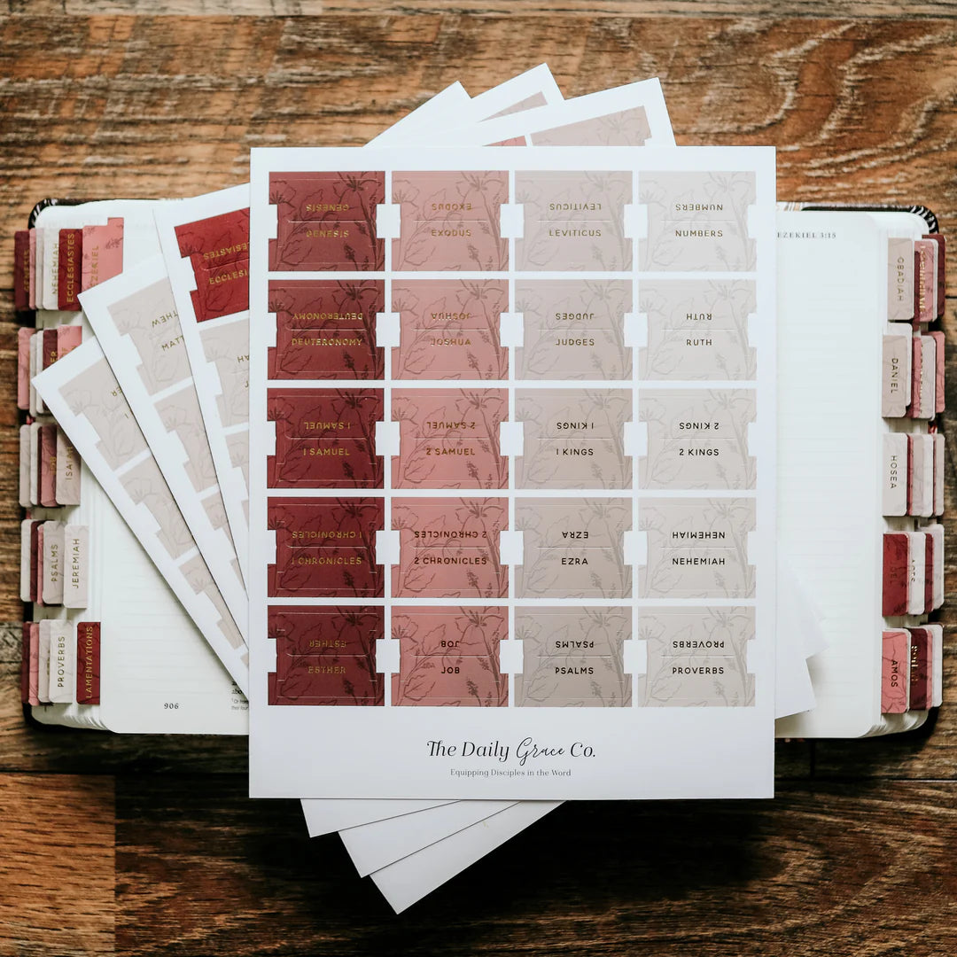 Bible Tabs - Rose Floral