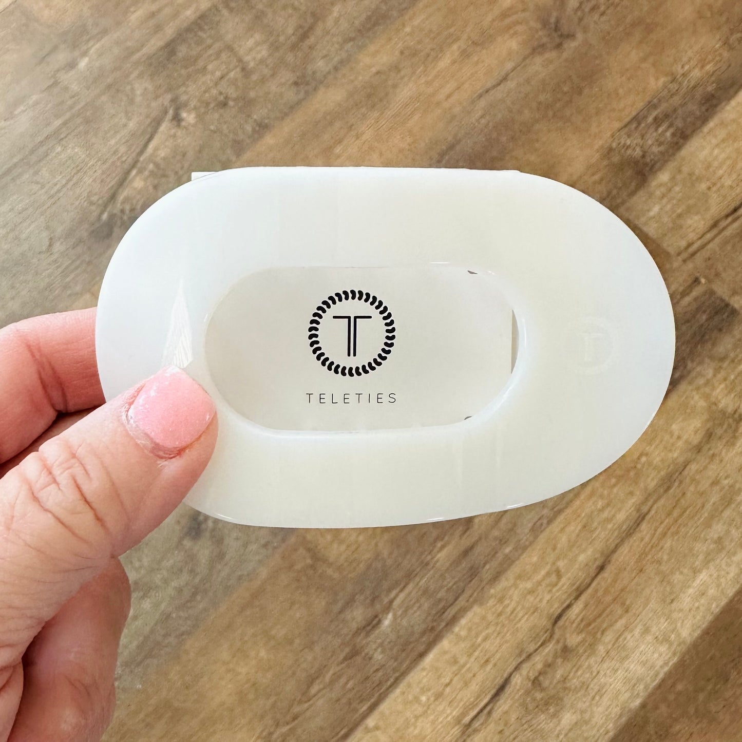 Teleties Flat Clip - Coconut White