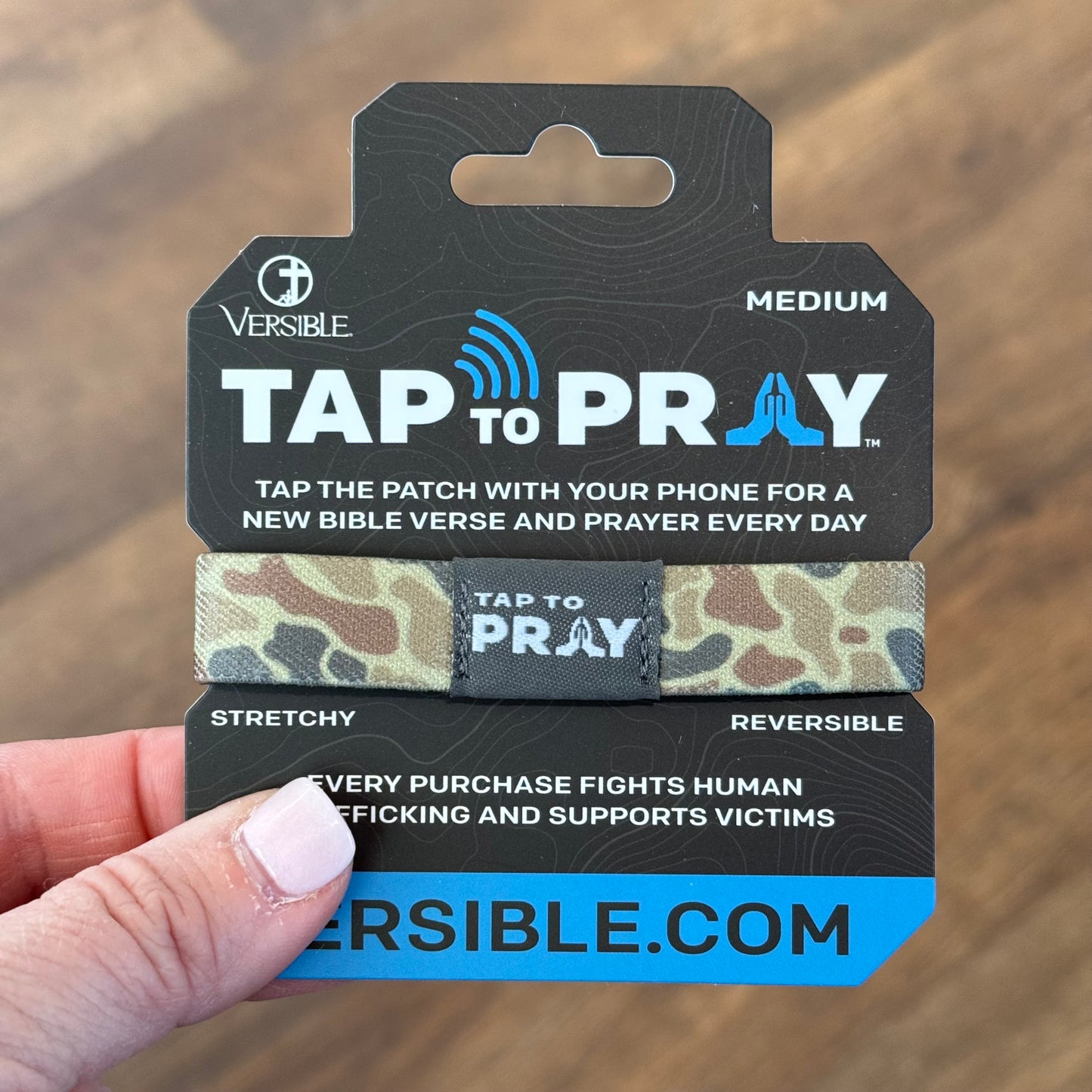 Tap To Pray Bracelet | River Rock Camo Sahara & Copper