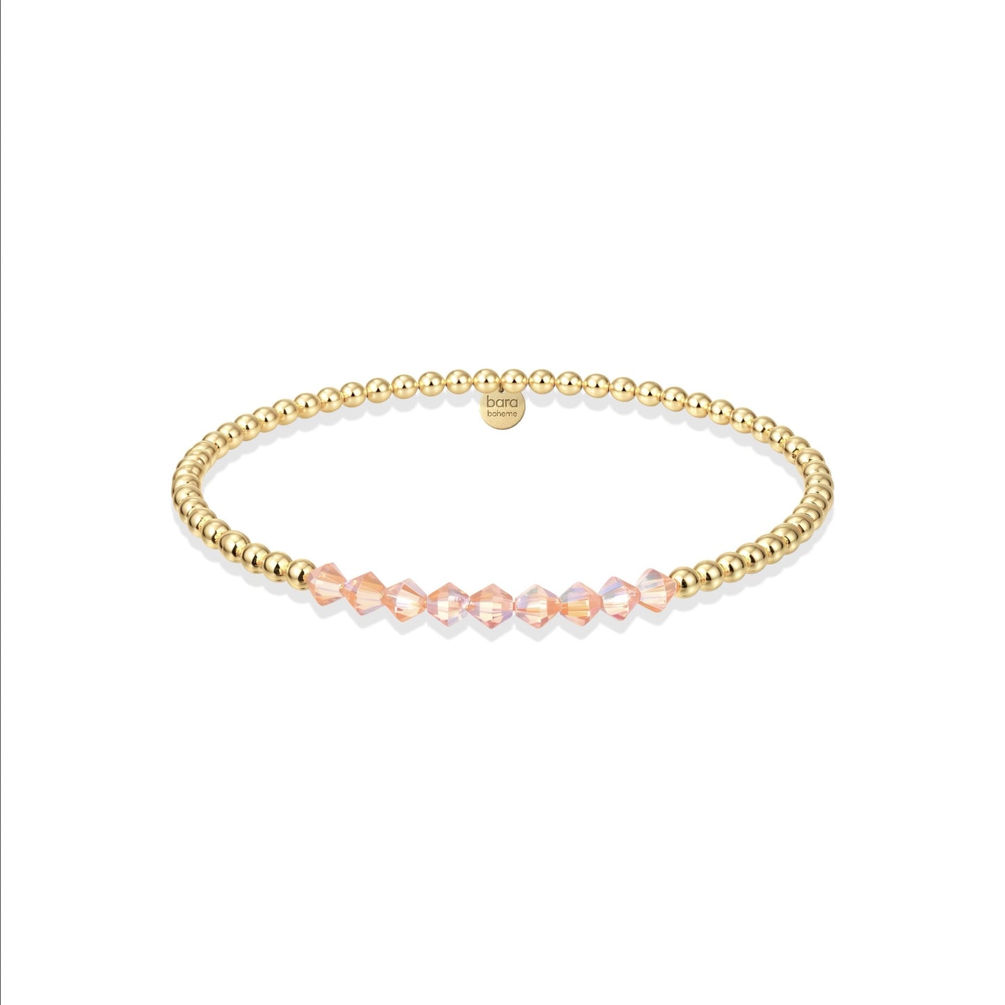 Beaded Crystal Bracelet | Pink Sapphire